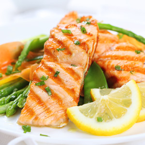 Baked salmon